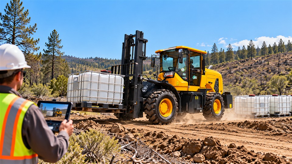 7-ton off-road forklift operating scenario