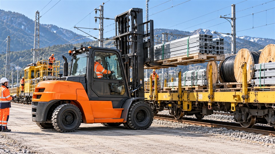 CPCD30K 3-ton diesel forklift in a October 22, 2026 work scenario