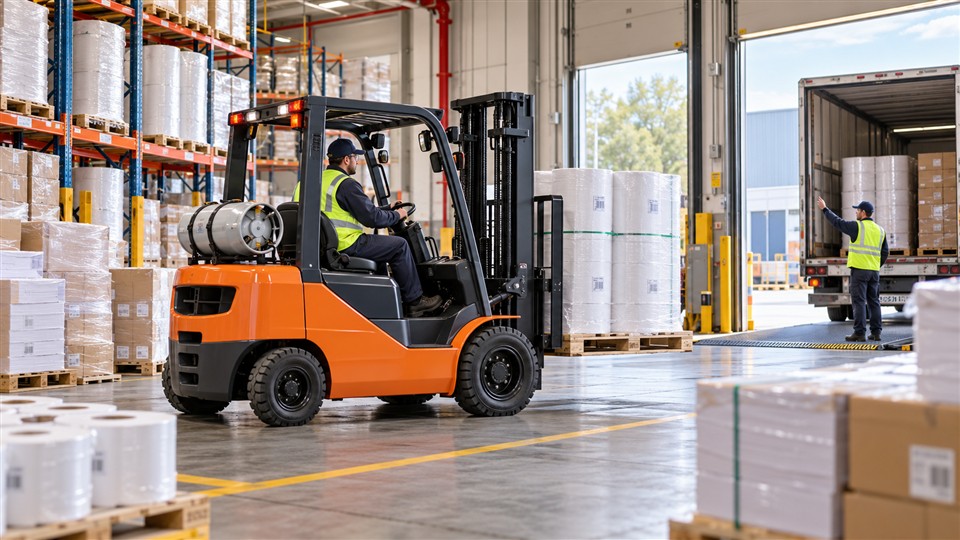 CPY35 LPG forklift truck material handling application
