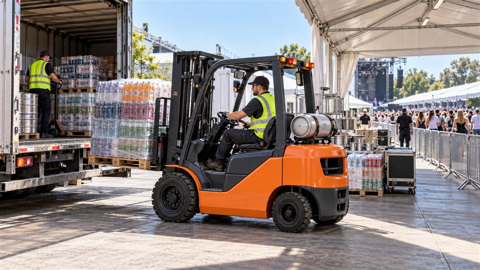 CPY20-50 LPG forklift series operating scenario