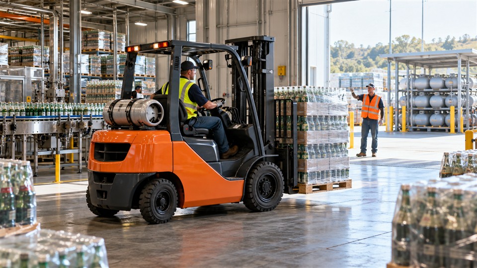 CPY35 LPG forklift truck material handling application