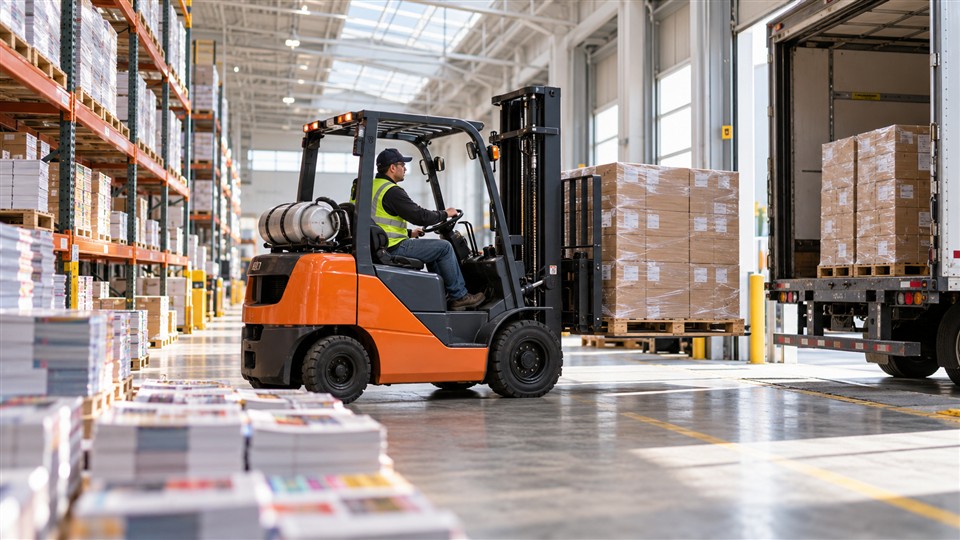 CPCY120 LPG forklift operating scenario
