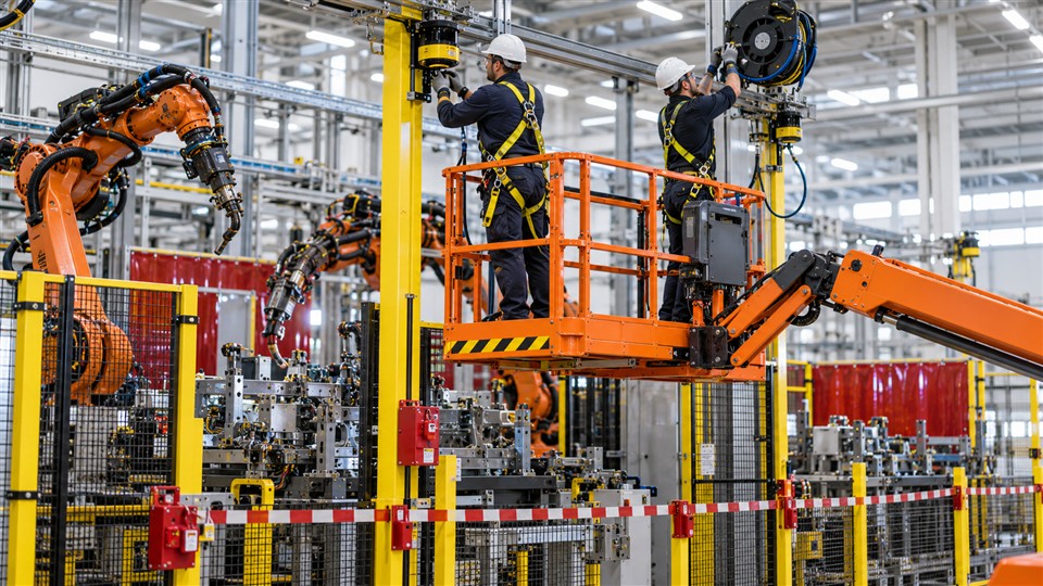 ZG-ZX14 lift platform material handling application
