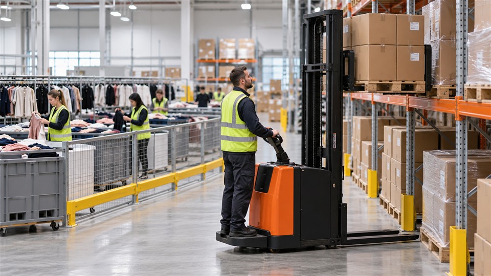 ZG-MYCPDB counterbalanced stacker material handling application