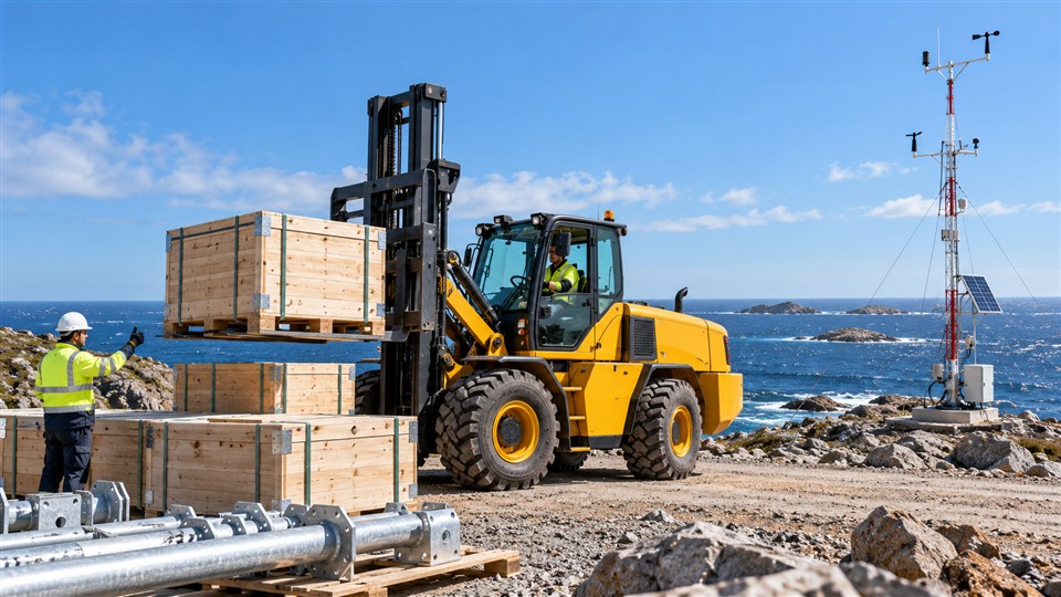 7-ton off-road forklift operating scenario