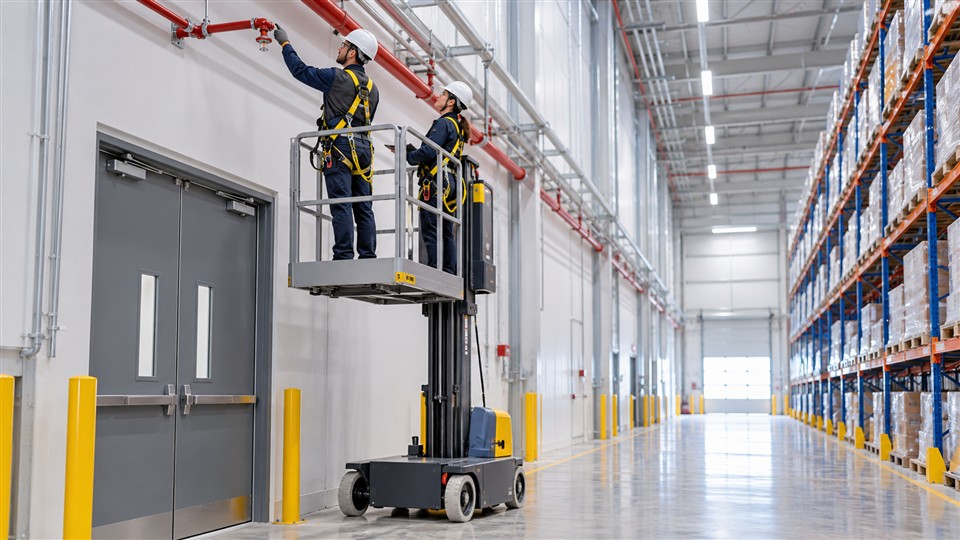 ZG-QB16 articulating boom lift operating scenario