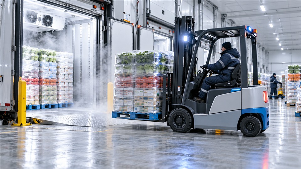 B20 2-ton lithium electric forklift material handling application