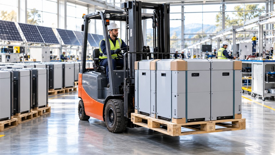 B50 5-ton lithium electric forklift operating scenario
