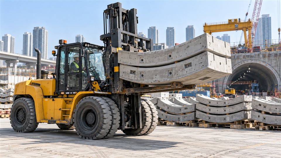 CPCD80K 8-ton diesel forklift material handling application