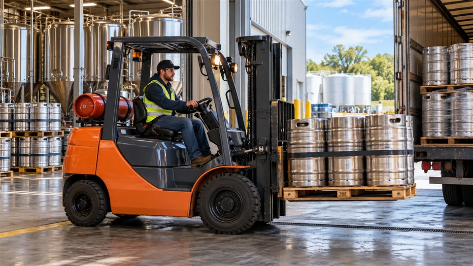 CPY35 LPG forklift truck in a October 24, 2026 work scenario