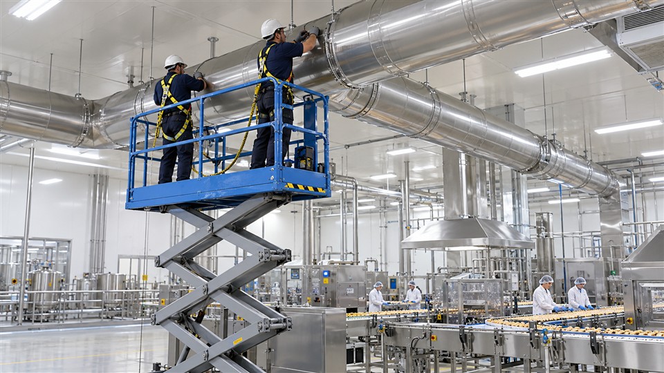 ZGTT06 telescopic work platform operating scenario