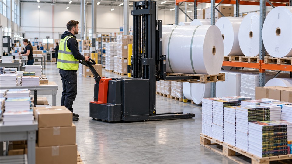CDDA15 electric walkie stacker operating scenario
