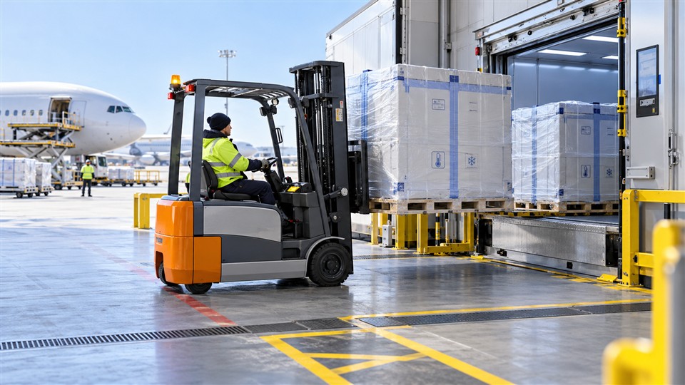B60 heavy-duty lithium electric forklift material handling application