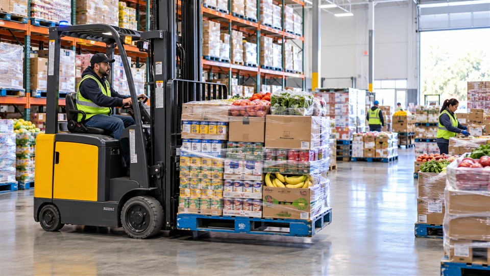 B30 3-ton lithium electric forklift operating scenario
