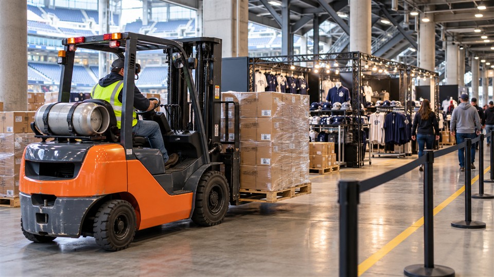 CPY15-XR 1.5-ton LPG forklift material handling application