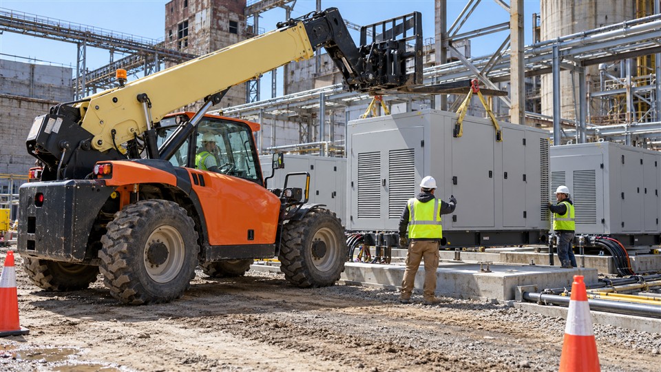 B29 off-road forklift operating scenario