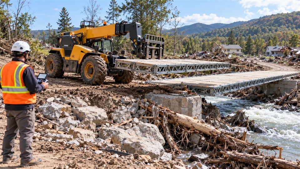 936 3-ton off-road forklift in a October 24, 2026 work scenario