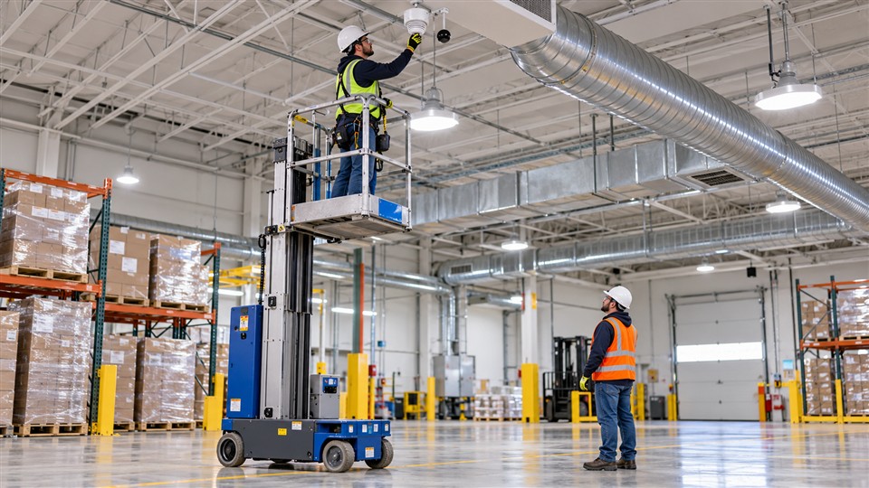 ZGTT06 telescopic work platform operating scenario