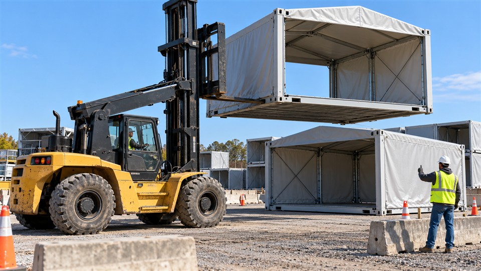 CPC30SY off-road forklift in a October 29, 2026 work scenario