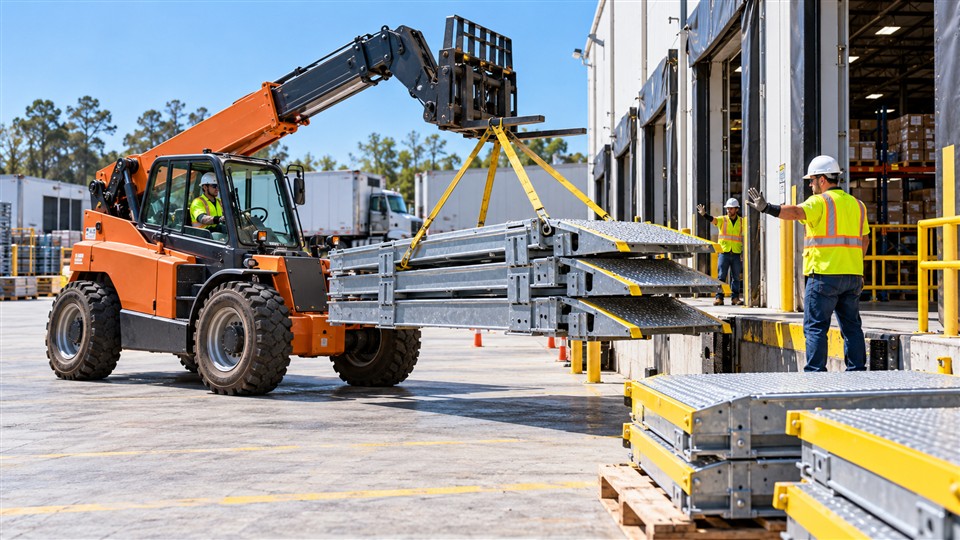 7-ton off-road forklift operating scenario