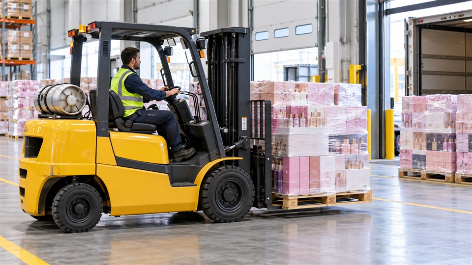 CPCY120 LPG forklift material handling application