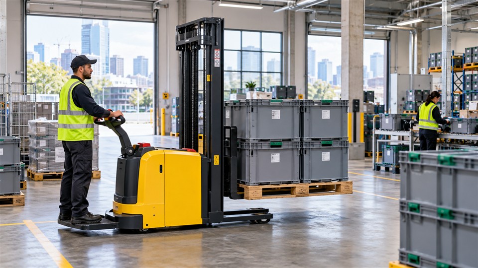 ZG-MYCDDH all-terrain electric stacker operating scenario