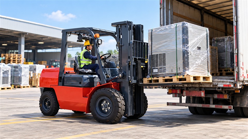 CPC190-X diesel forklift operating scenario