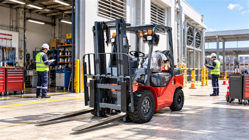 CPY35 LPG forklift operating scenario