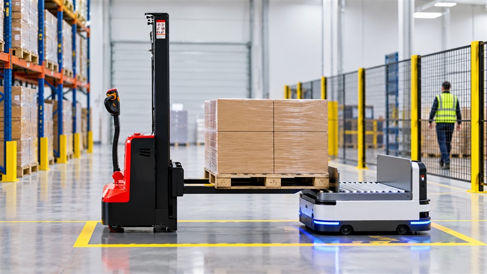 CDD15D electric stacker in a September 2026 work scenario
