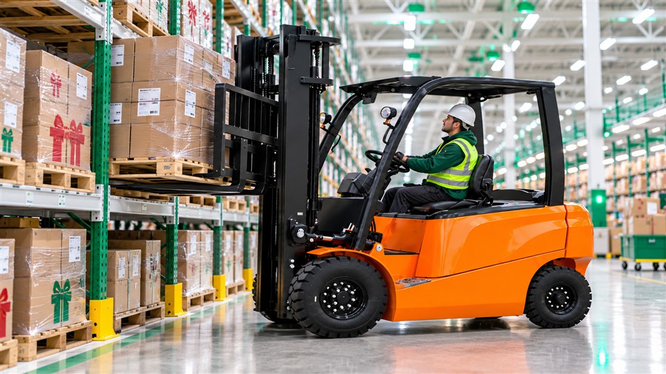 B60 electric forklift material handling application