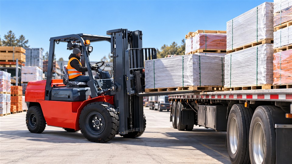 CPCD15K diesel forklift winter-season operating scenario