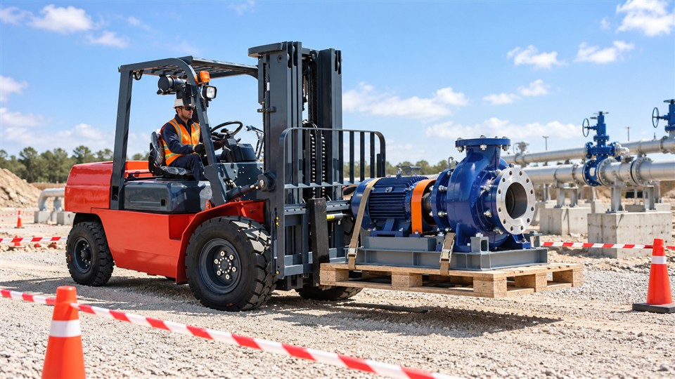 CPCD30K diesel forklift work area scene