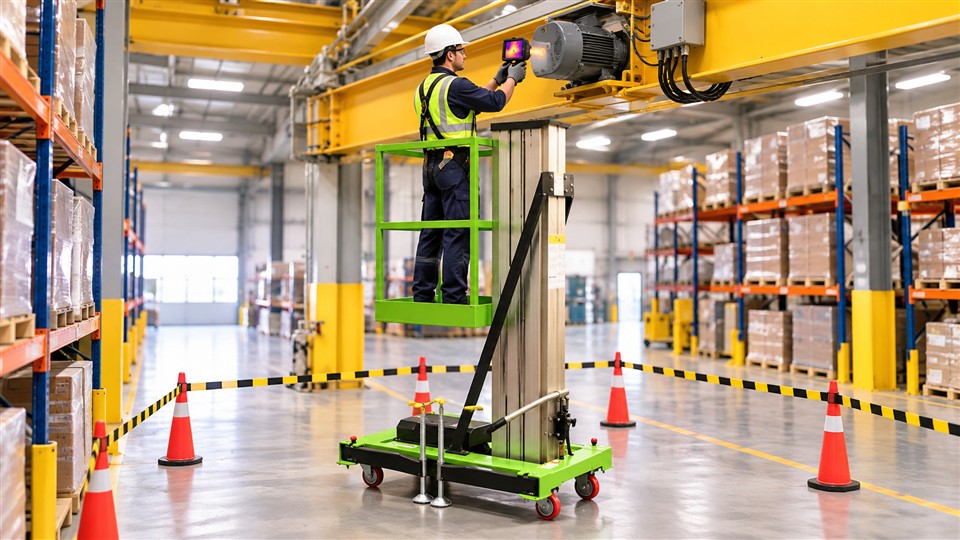 DZ-10SD lift platform winter-season operating scenario