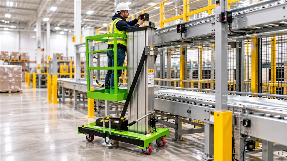 ZGTT06 telescopic work platform material handling application