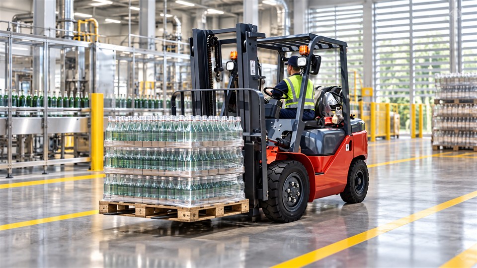 CPY15-XR LPG forklift warehouse work scene