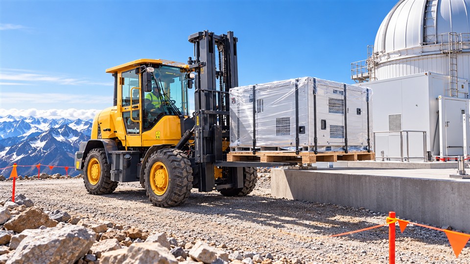 B29 off-road forklift workplace application