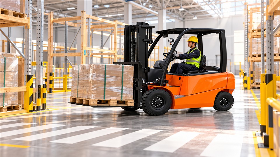 B30 electric forklift workplace application