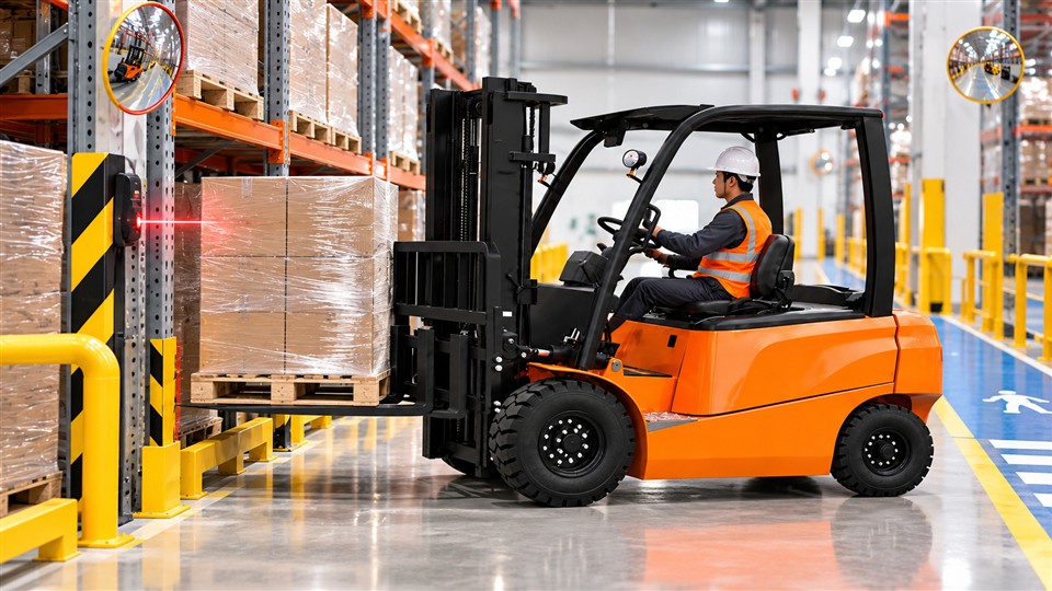 ZG-L30E lithium-ion forklift material-handling scene