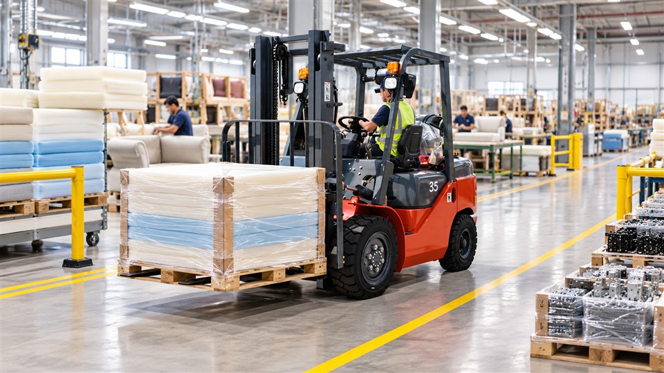 CPCY120 LPG forklift workplace application