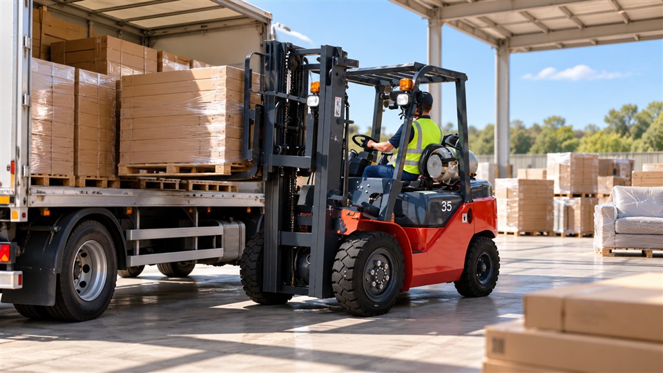 CPY15/CPCR15 LPG forklift material-handling scene