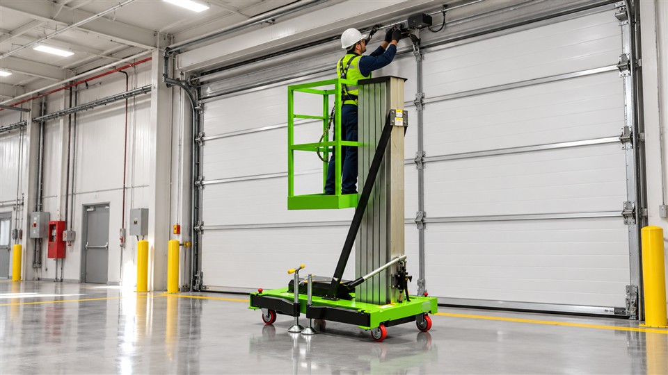 QB16 articulating boom lift workplace application