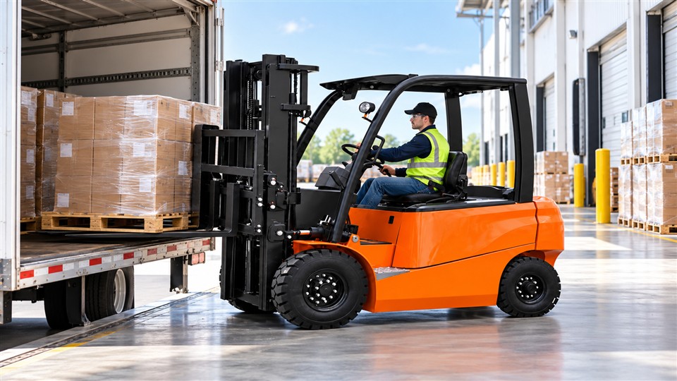 B50 electric forklift workplace application