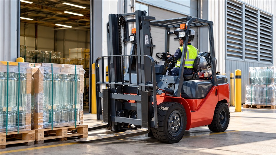 CPY series LPG forklift material-handling scene