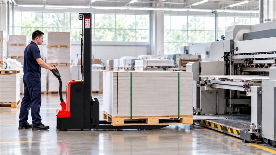 CDD85-R electric stacker application scene