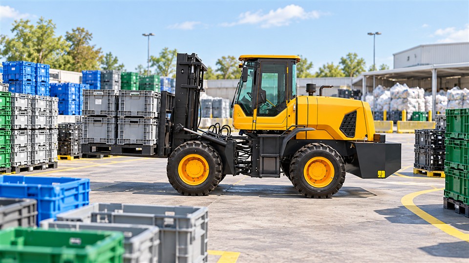 B28 off-road forklift application scene