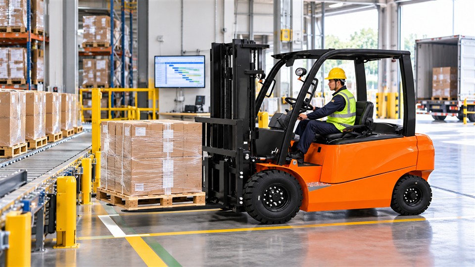 B20 electric forklift application scene