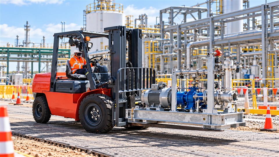 CPCD40K diesel forklift application scene