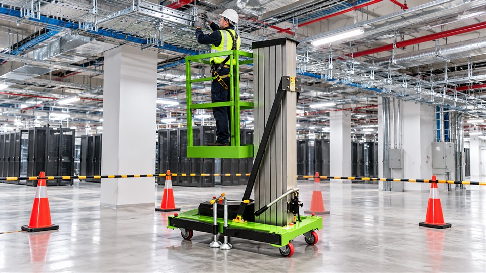 ZX14 lift platform material-handling scene