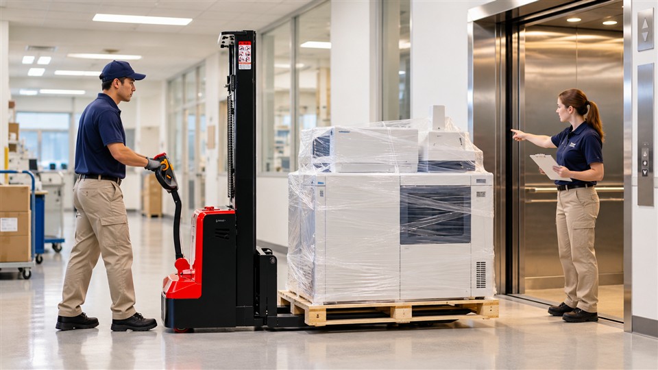 MYCPDB counterbalanced stacker application scene