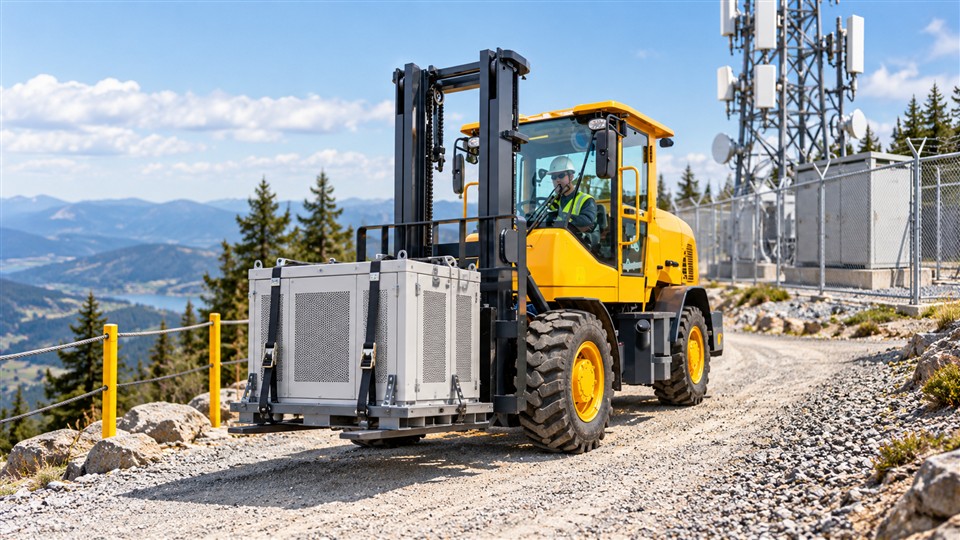936-3T rough-terrain forklift workplace application
